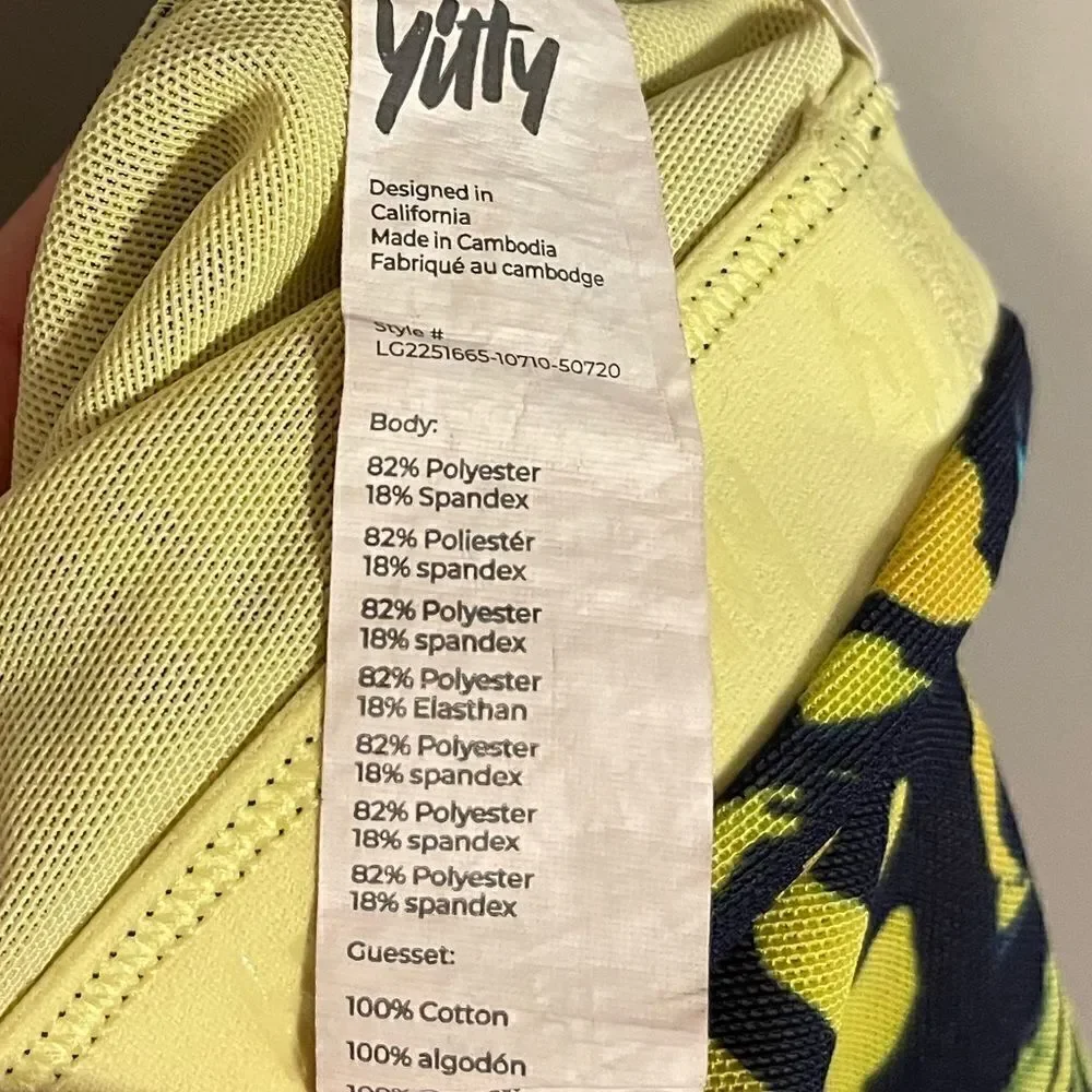 Yitty by Lizzo Mesh Me Smoothing High Waist Legging in Bright Ass Blue Buttafly